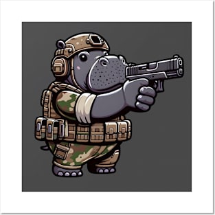 Tactical Hippo Posters and Art